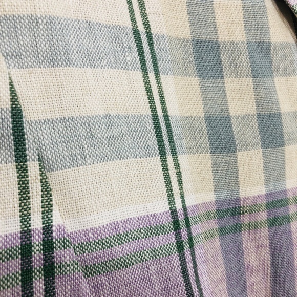 Isabel Marant Etoile $675 Celedon Veste Ilindae Pastel Plaid Blazer Line… - Picture 10 of 16